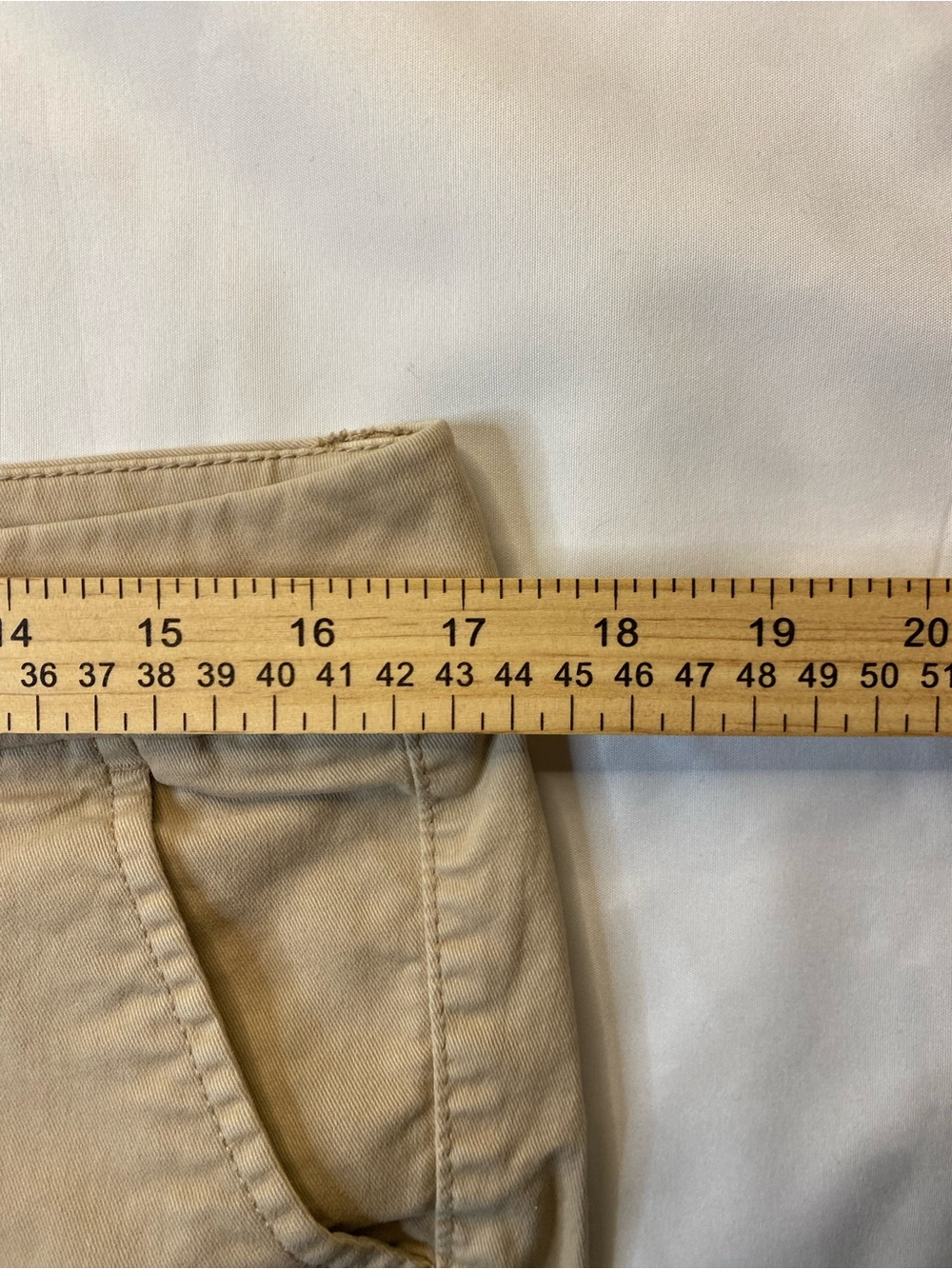 American Eagle Outfitters Chino Shorts Beige Cotton Stretch Pockets Size 8 - Picture 11 of 11
